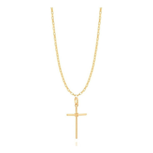 Conjunto Rommanel Masculino – Corrente 60 Cm + Crucifixo K19 Cor Dourado 530718/540180 Conjunto Rommanel Masculino – Corrente 60 Cm + Crucifixo K19 Cor Dourado 530718/540180