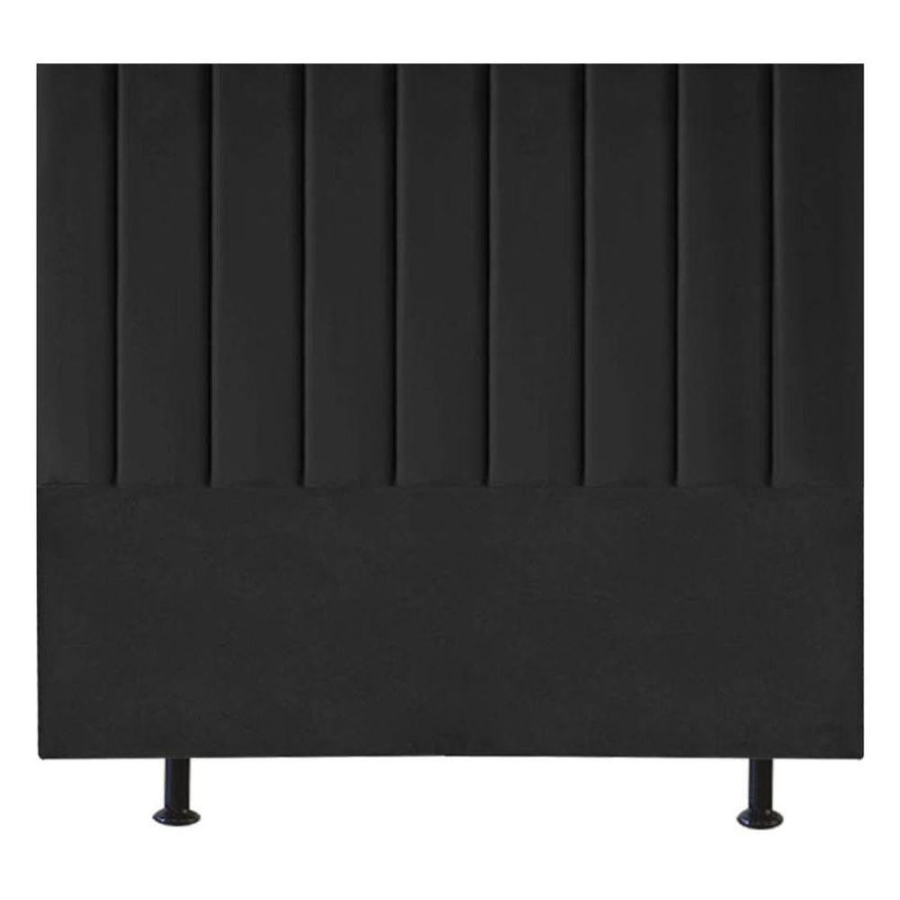 Cabeceira Estofada De Cama Casal King 195 Cm Taís Corino preto Cabeceira Estofada De Cama Casal King 195 Cm Taís Corino preto