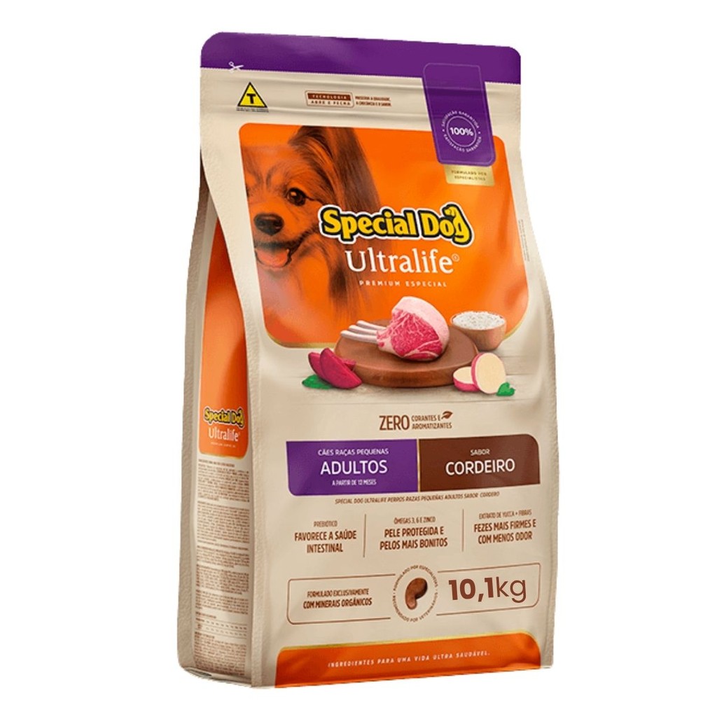 Ração Special Dog Ultralife Adultos Raças Pequenas Cordeiro Ração Special Dog Ultralife Adultos Raças Pequenas Cordeiro