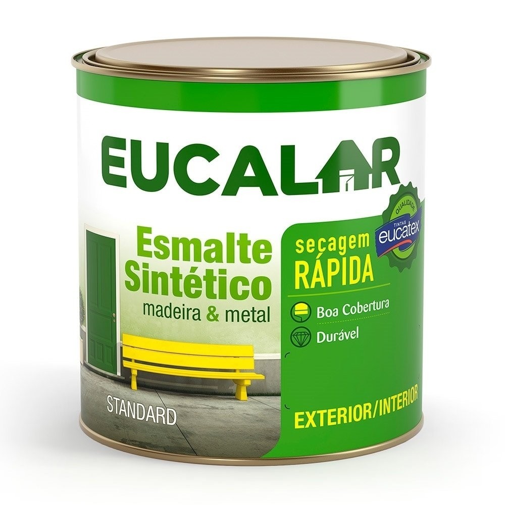 Tinta Esmalte Eucalar Brilhante Branco 900ml Tinta Esmalte Eucalar Brilhante Branco 900ml