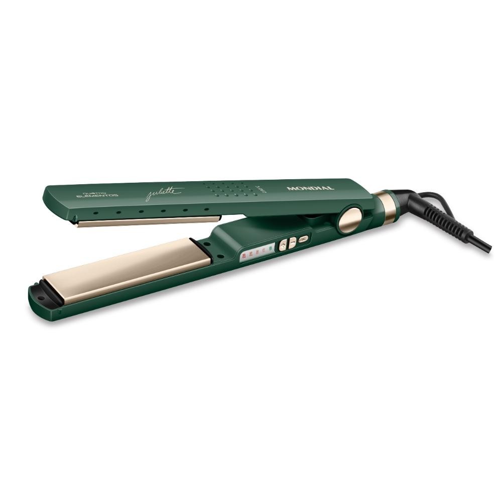 Chapinha Prancha Para Cabelo Mondial By Juliette Verde Oliva P-JU-02 60W Bivolt Chapinha Prancha Para Cabelo Mondial By Juliette Verde Oliva P-JU-02 60W Bivolt