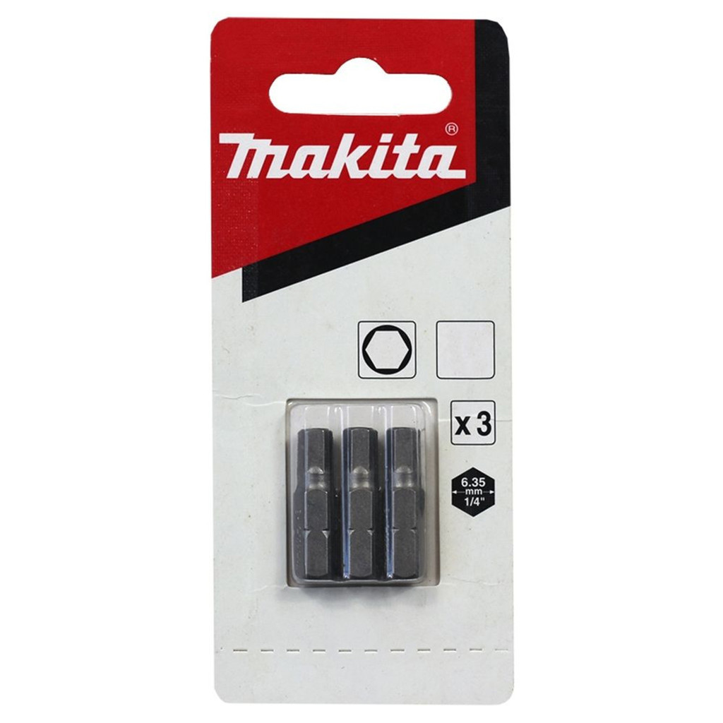 Pacote c/ 3 Pcs Bits Allen 4,0 X 25mm Makita B-23709 Pacote c/ 3 Pcs Bits Allen 4,0 X 25mm Makita B-23709