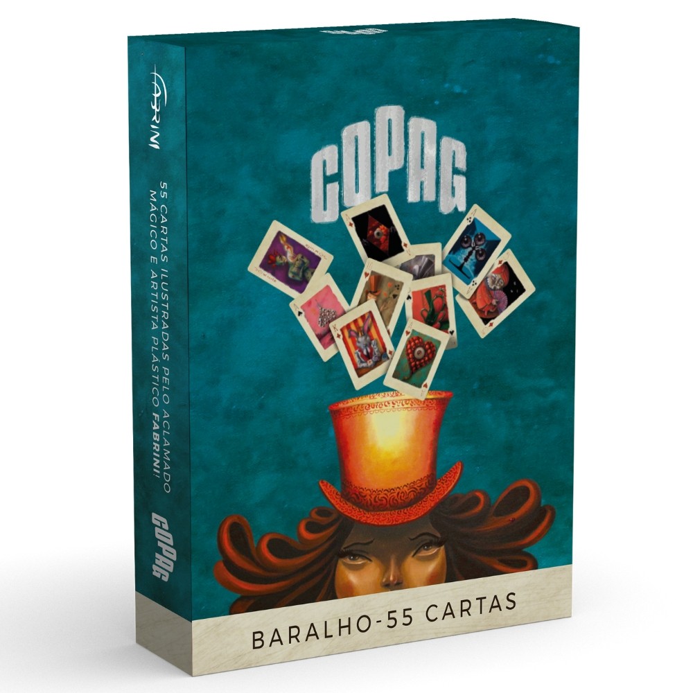 BARALHO FABRINI ART 55 CARTAS COPAG PERSONALIZADO COLECIONÁVEL ARTISTA OBRA DE ARTE PINTOR MÁGICO BARALHO FABRINI ART 55 CARTAS COPAG PERSONALIZADO COLECIONÁVEL ARTISTA OBRA DE ARTE PINTOR MÁGICO