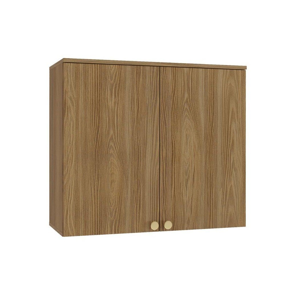 Armário Aéreo p/ Cozinha Botanic M632 c/ 2 Portas 80cm Nogueira – Kappesberg