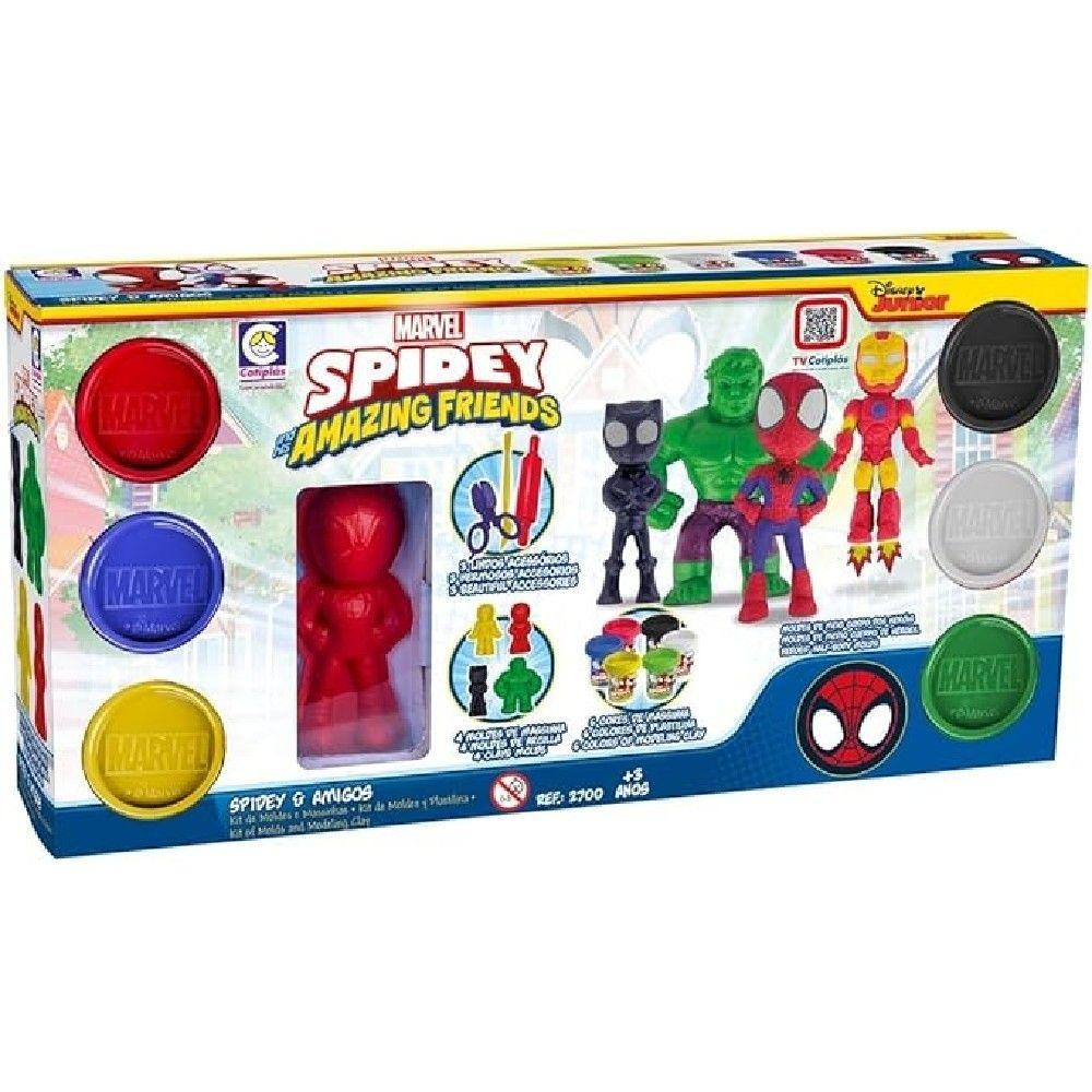 Kit Massinha Spidey e Amigos – Cotiplás Kit Massinha Spidey e Amigos – Cotiplás