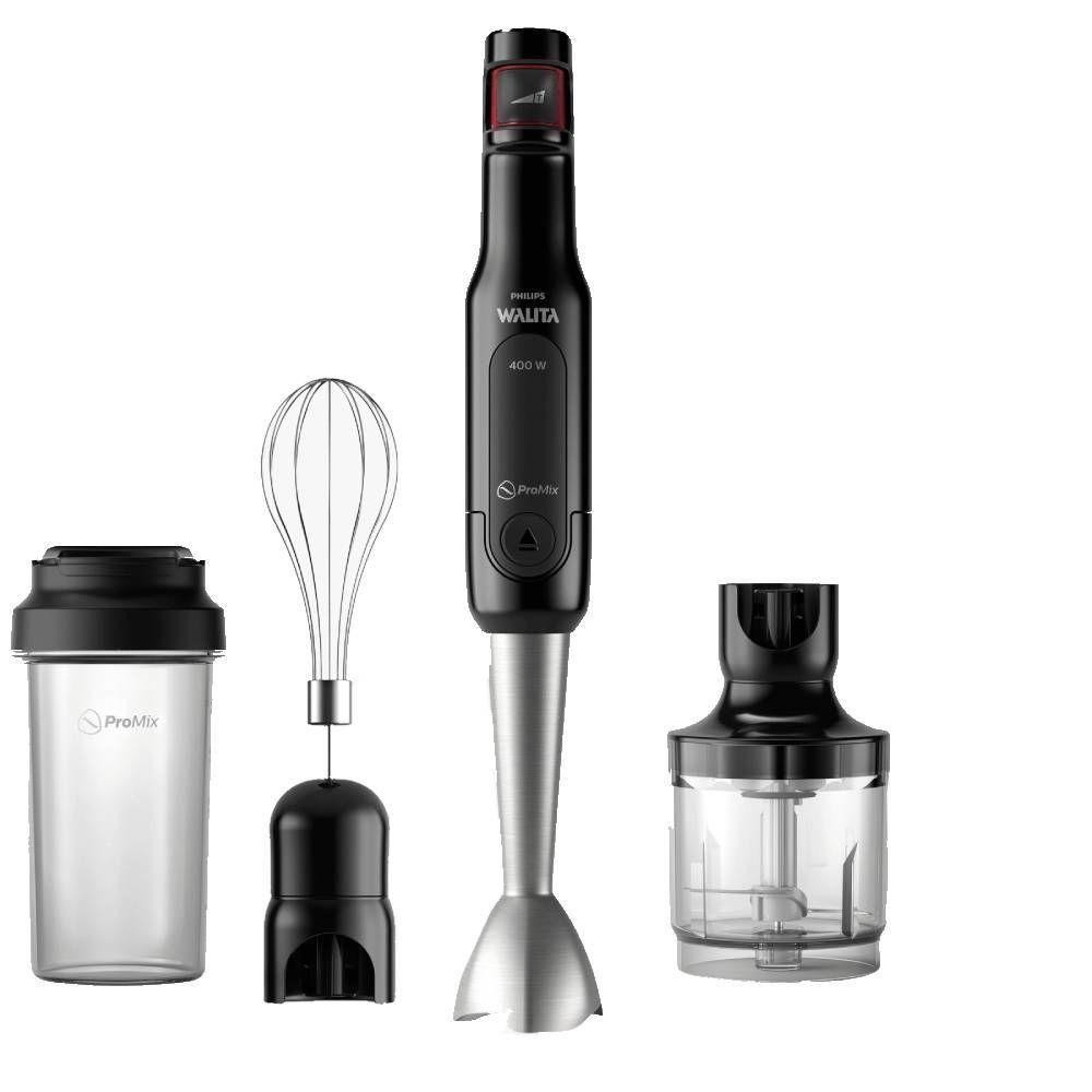 Mixer Philips Walita Pro Mix 3 em 1 Preto Inox 400W 220V RI2622/70 Mixer Philips Walita Pro Mix 3 em 1 Preto Inox 400W 220V RI2622/70