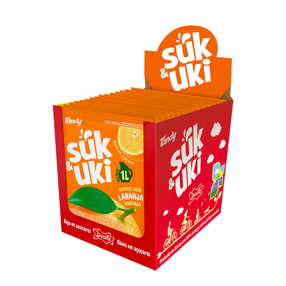 Refresco em Pó Laranja com 15un de 25g cada – Docile Refresco em Pó Laranja com 15un de 25g cada – Docile