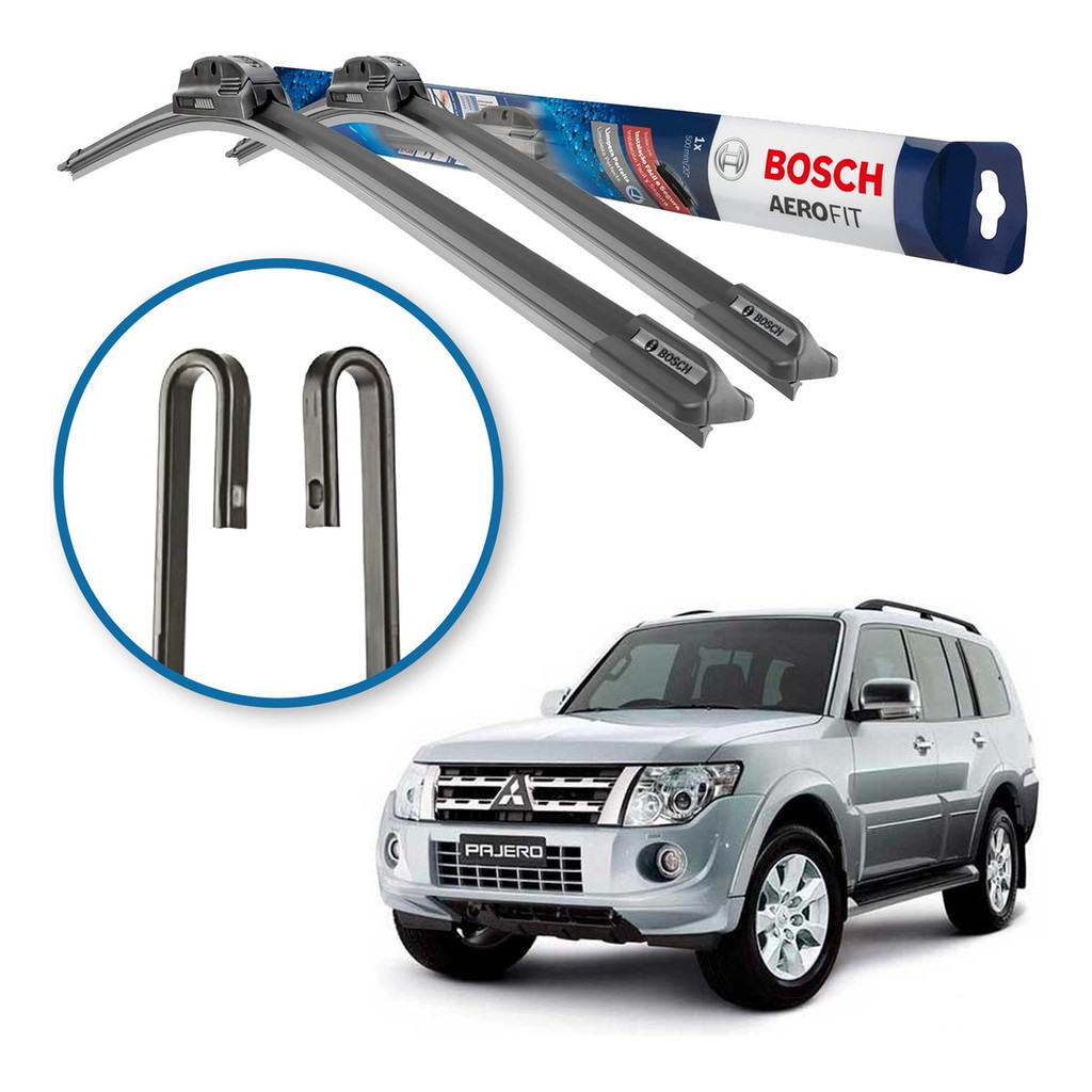 Palheta Limpador Parabrisa Original Bosch Mitsubishi Pajero Full 2006 A 2016 Palheta Limpador Parabrisa Original Bosch Mitsubishi Pajero Full 2006 A 2016
