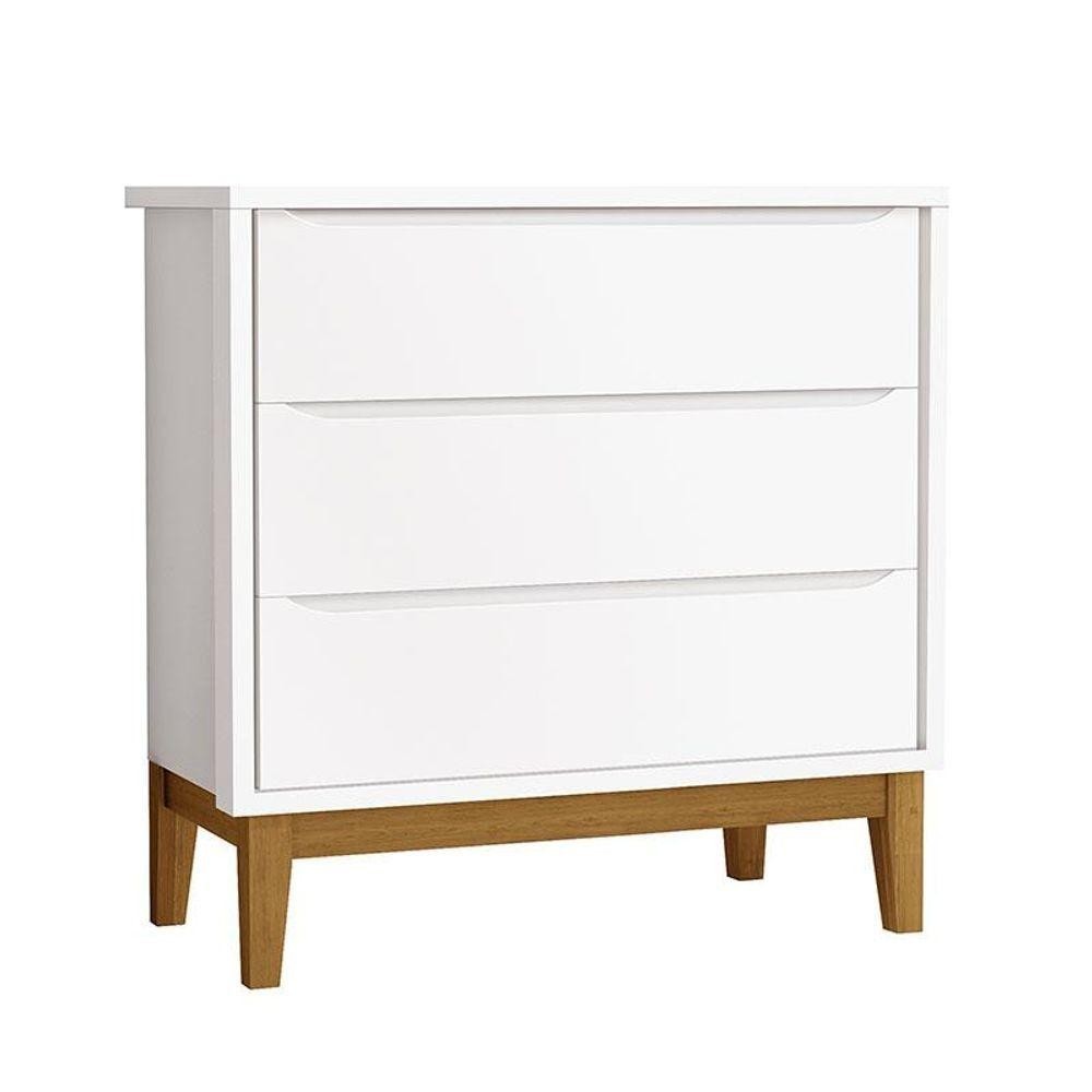 Cômoda Gaveteiro Infantil New Classic Branco Com Pés Madeira – Reller Cômoda Gaveteiro Infantil New Classic Branco Com Pés Madeira – Reller