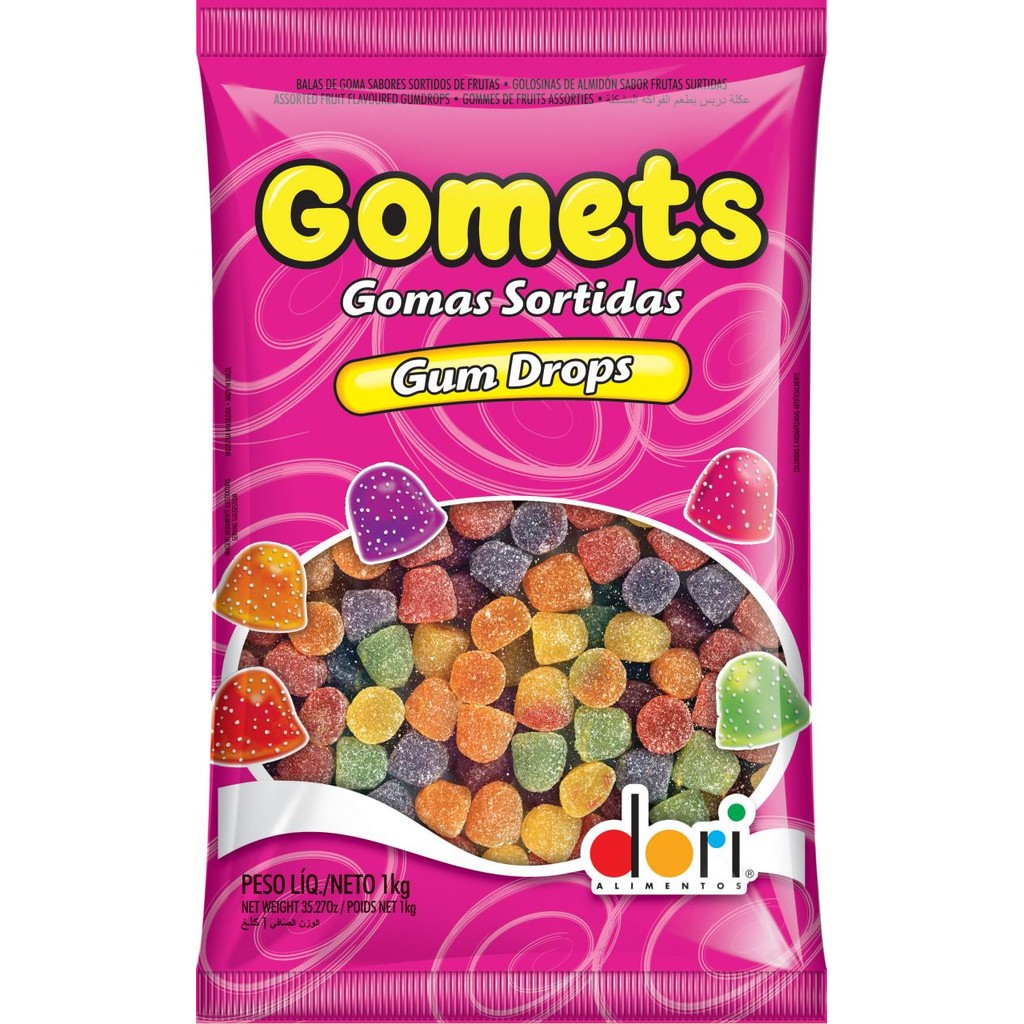 Goma Gomets 01kg Dori Sortido Goma Gomets 01kg Dori Sortido