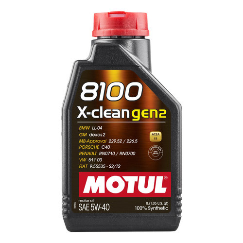 Óleo Para Motor De Carro Motul 8100 X-clean Gen2 5w-40 1l Óleo Para Motor De Carro Motul 8100 X-clean Gen2 5w-40 1l