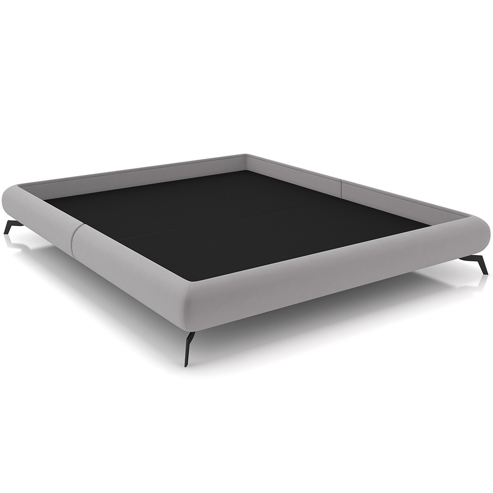 Cama Casal Queen Base Box Pés de Ferro Estilo Industrial 176cm Otto P05 Veludo Cinza – Lyam Decor Cama Casal Queen Base Box Pés de Ferro Estilo Industrial 176cm Otto P05 Veludo Cinza – Lyam Decor