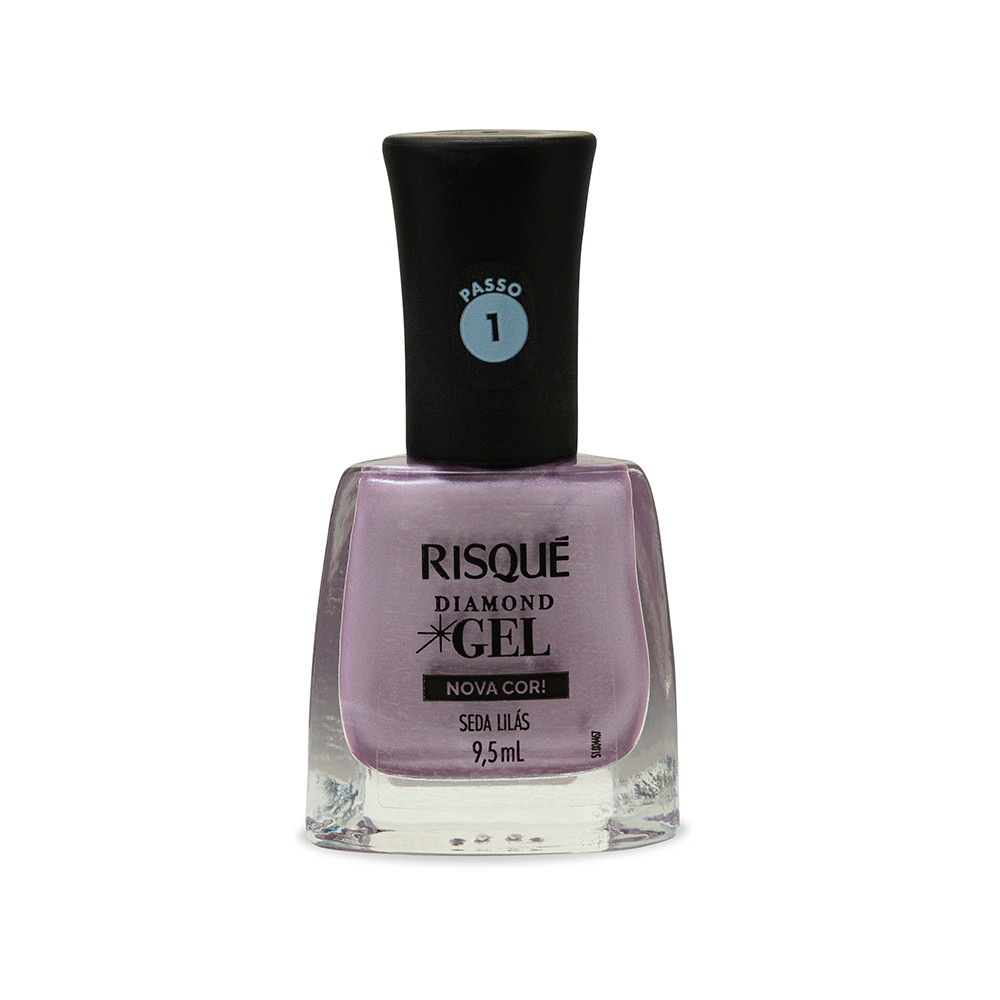 Esmalte Risqué Diamond Gel Seda Lilás Metálico 9,5ml Esmalte Risqué Diamond Gel Seda Lilás Metálico 9,5ml