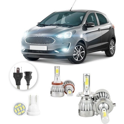 Lâmpadas Ultra Led Ford Ka 20000lm Alto Baixo e Milha + Pingo Led Lâmpadas Ultra Led Ford Ka 20000lm Alto Baixo e Milha + Pingo Led