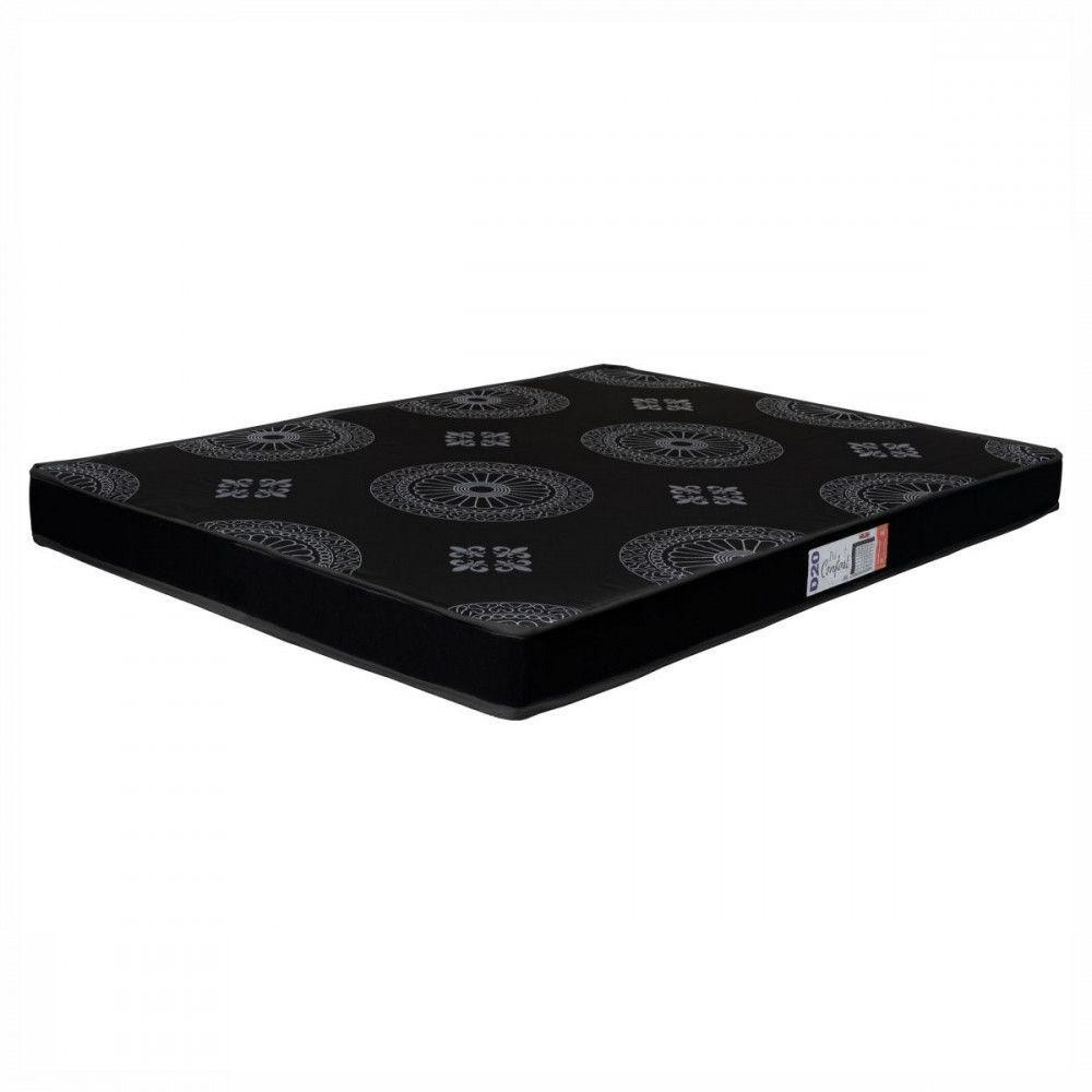 Colchão Viúva Espuma D20 Pro Confort 128x188x12cm Preto Preto Colchão Viúva Espuma D20 Pro Confort 128x188x12cm Preto Preto