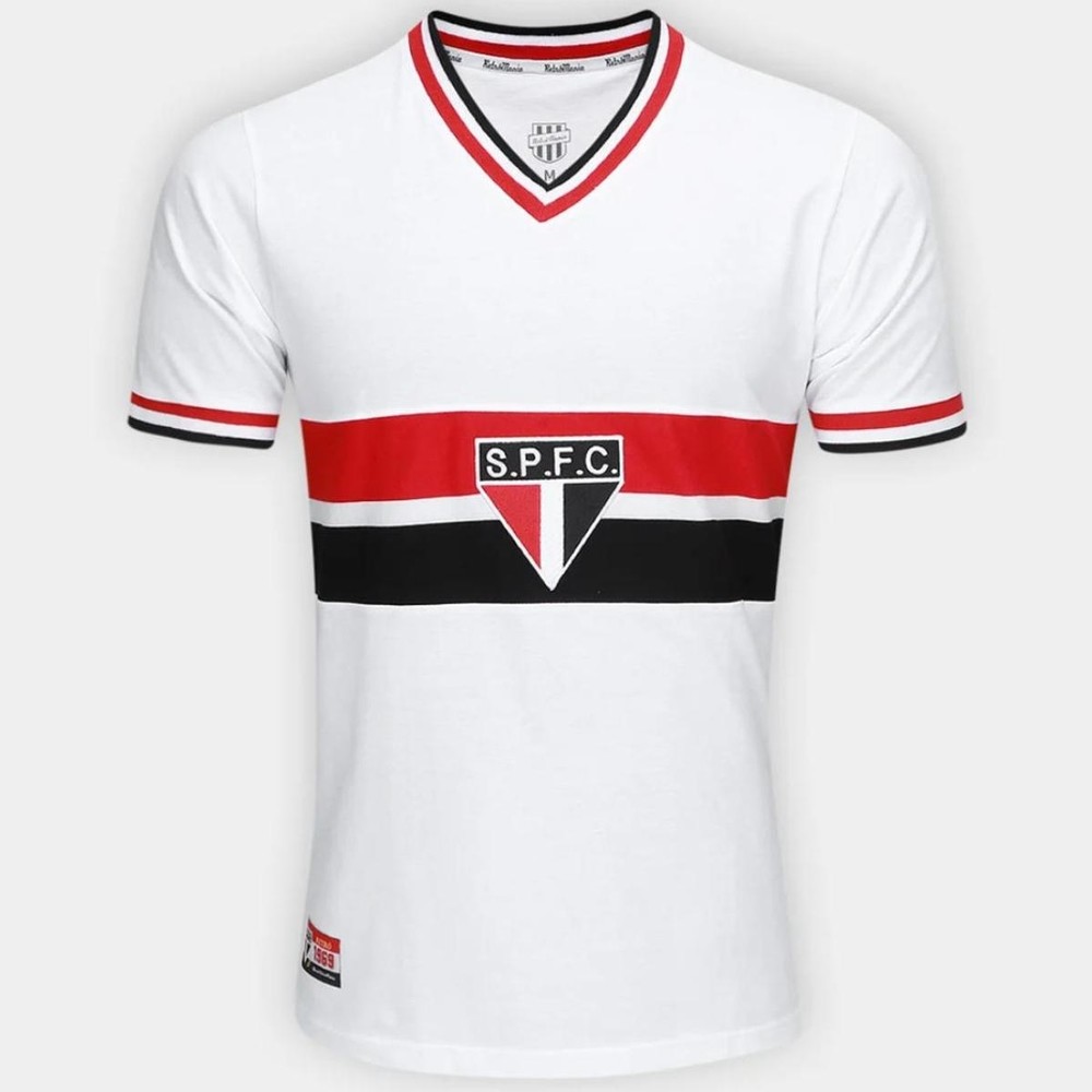 Camiseta São Paulo RetrôMania 1969 Masculina – Branco Camiseta São Paulo RetrôMania 1969 Masculina – Branco