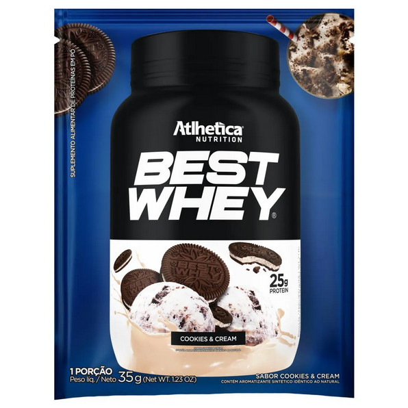 Best Whey Cookies & Cream Sachê 35g ATLHETICA NUTRITION Best Whey Cookies & Cream Sachê 35g ATLHETICA NUTRITION