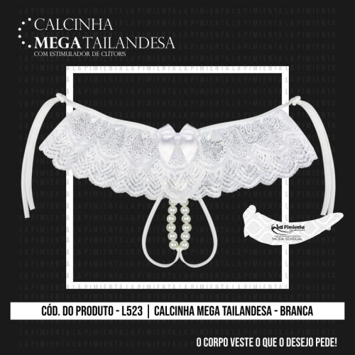 Calcinha Tailandesa com Pérolas em 4 Cores – La Pimienta