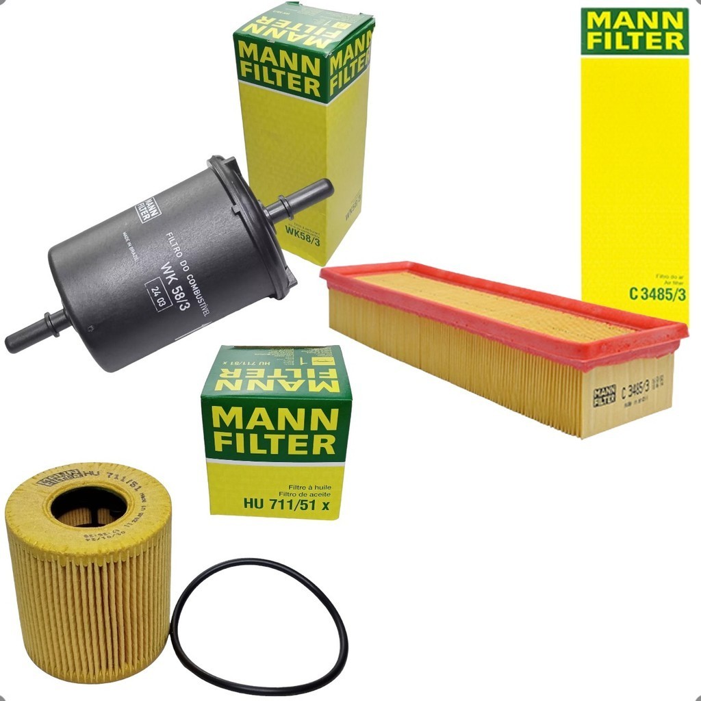 Kit Filtro De Oleo Ar Combustivel Mann Filter Peugeot 2008 208 Partner Citroen C3 C4 Aircross Kit Filtro De Oleo Ar Combustivel Mann Filter Peugeot 2008 208 Partner Citroen C3 C4 Aircross