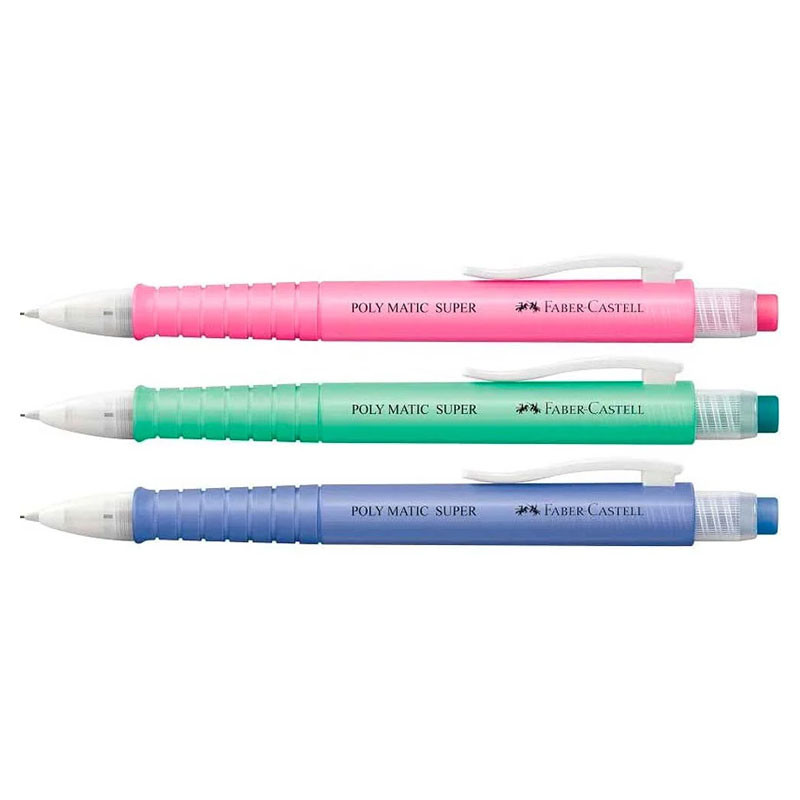 Lapiseira 0.5mm Poly Matic Super SM05PMS com 1 unidade Faber-Castell Lapiseira 0.5mm Poly Matic Super SM05PMS com 1 unidade Faber-Castell