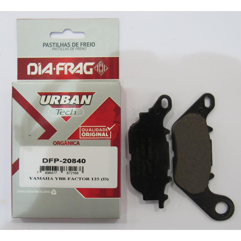 Pastilha De Freio Traseira YAMAHA NMAX 160 2016 2017 2018 2019 2020 2021 2022 – Diafrag DFP-20840 Pastilha De Freio Traseira YAMAHA NMAX 160 2016 2017 2018 2019 2020 2021 2022 – Diafrag DFP-20840