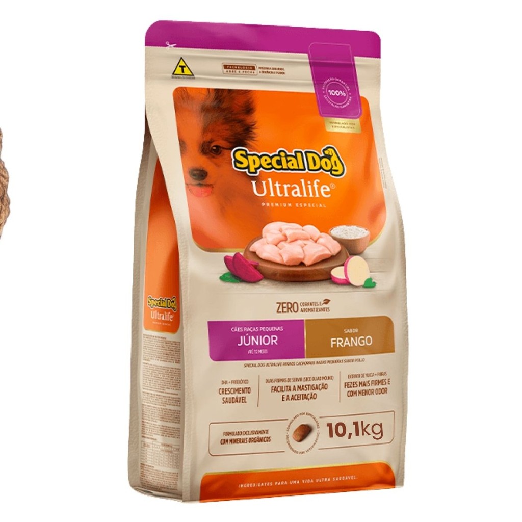 Special Dog Ultralife Júnior Raças Pequenas Sabor Frango Special Dog Ultralife Júnior Raças Pequenas Sabor Frango
