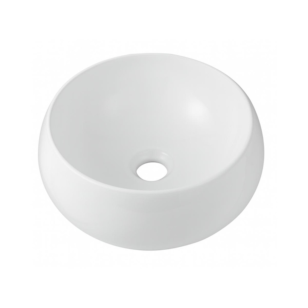 Cuba de Apoio Redonda Sem Válvula para Banheiro Louça Cerâmica 41cm Morganita Pingoo – Branco Cuba de Apoio Redonda Sem Válvula para Banheiro Louça Cerâmica 41cm Morganita Pingoo – Branco
