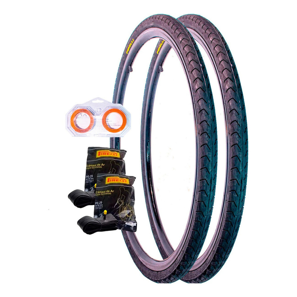 PAR PNEUS PIRELLI PHANTOM 700X38 ARO 29 + 2 CÂMARAS PAR PNEUS PIRELLI PHANTOM 700X38 ARO 29 + 2 CÂMARAS