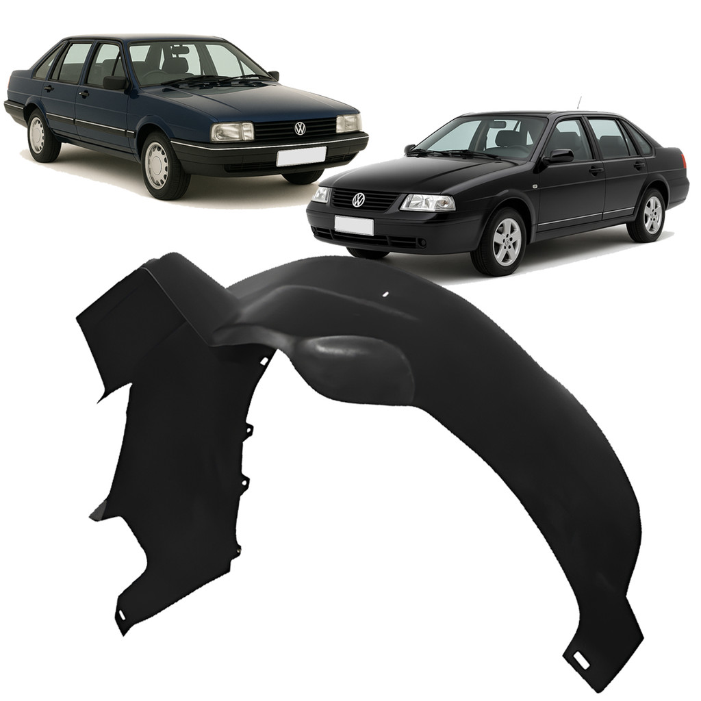 Parabarro Dianteiro Preto Semirrígido Santana 1991 a 2006 Parabarro Dianteiro Preto Semirrígido Santana 1991 a 2006