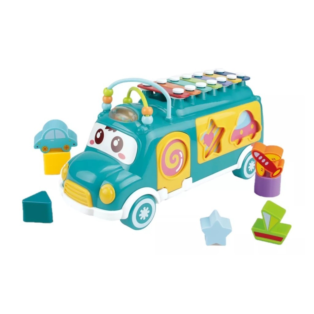 Brinquedo Infantil Ônibus Musical Verde com Xilifone Fenix Educativo Bebê Coordenação Desenvolve Brinquedo Infantil Ônibus Musical Verde com Xilifone Fenix Educativo Bebê Coordenação Desenvolve