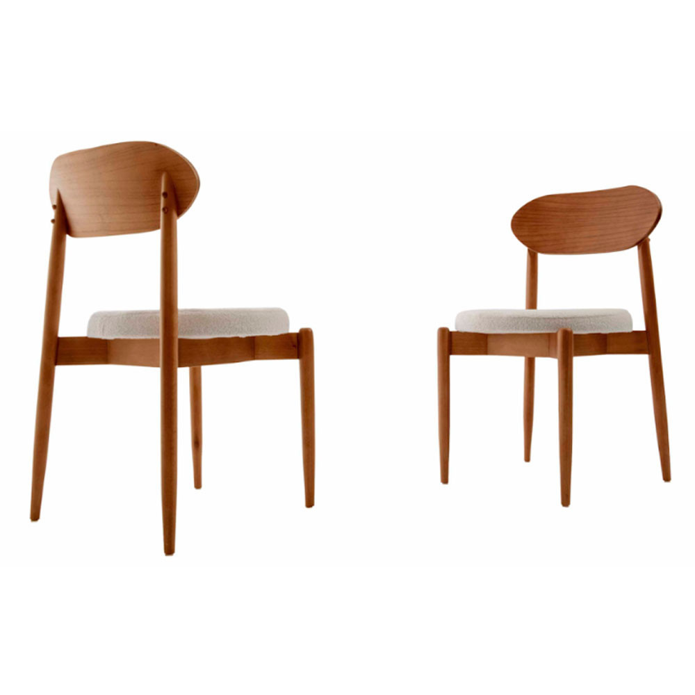 Conjunto com 2 cadeiras Ballare em Madeira Maciça para Sala de Jantar Conjunto com 2 cadeiras Ballare em Madeira Maciça para Sala de Jantar
