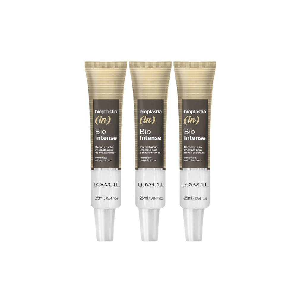 Kit Lowell Bioplastia (in) – Máscara Capilar 25ml (3 unidades) Kit Lowell Bioplastia (in) – Máscara Capilar 25ml (3 unidades)