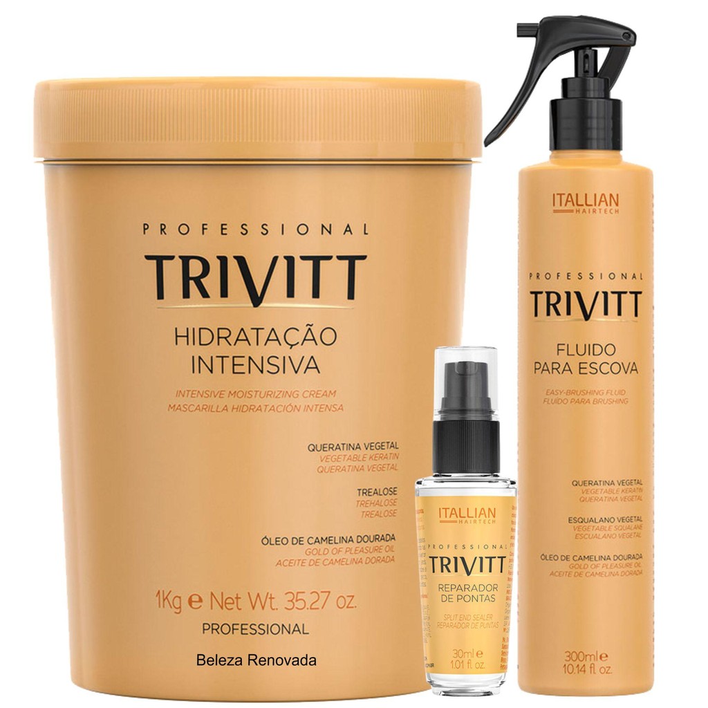 Kit Hidratação 1Kg – Fluido – Reparador De Pontas Kit Hidratação 1Kg – Fluido – Reparador De Pontas