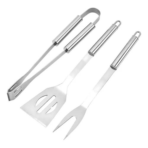 Kit De Churrasqueiro Gourmet 3pcs Espatula,pegador,garfo Kit De Churrasqueiro Gourmet 3pcs Espatula,pegador,garfo