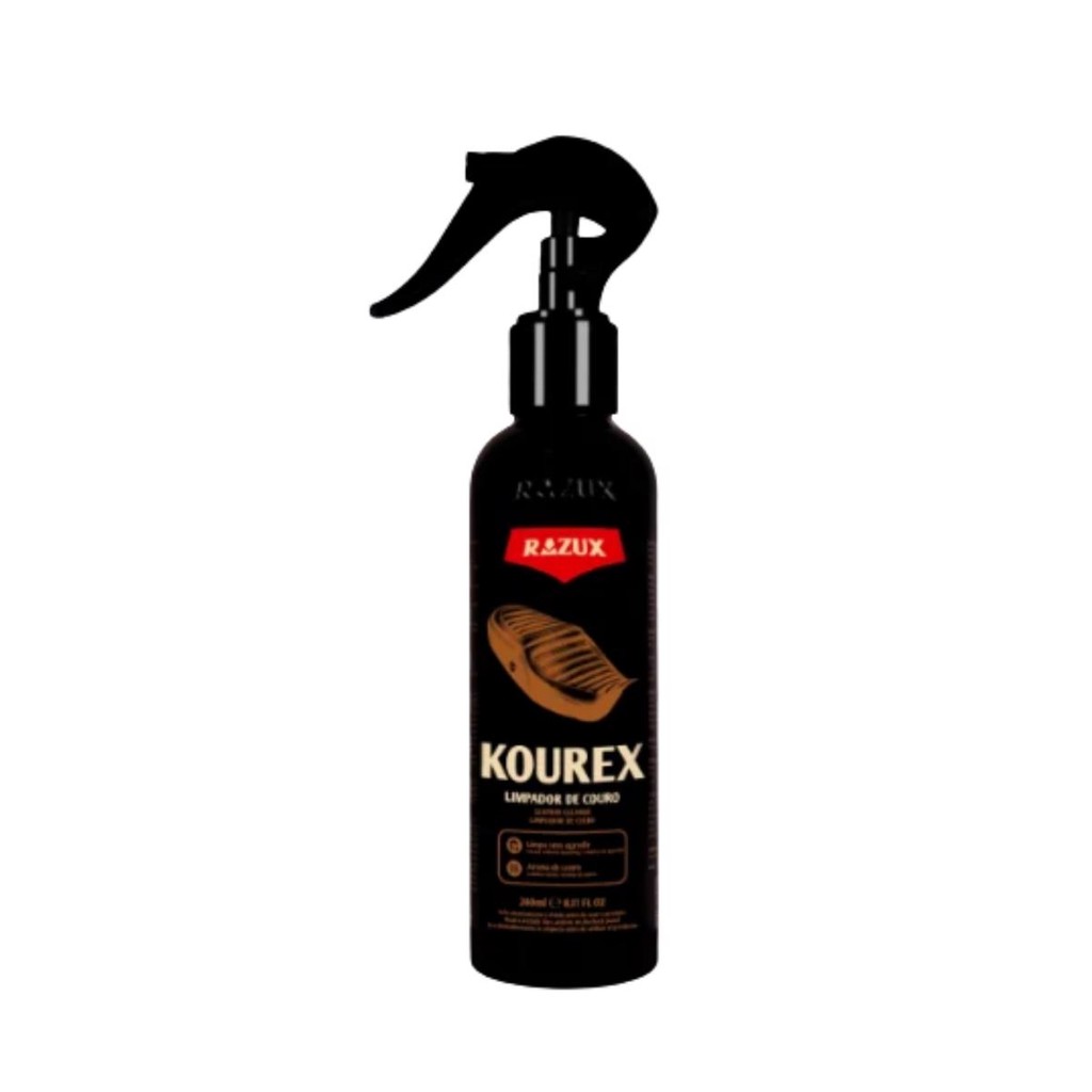 Kourex 240ml Razux Limpa Hidrata Couro Banco Moto Jaqueta Kourex 240ml Razux Limpa Hidrata Couro Banco Moto Jaqueta