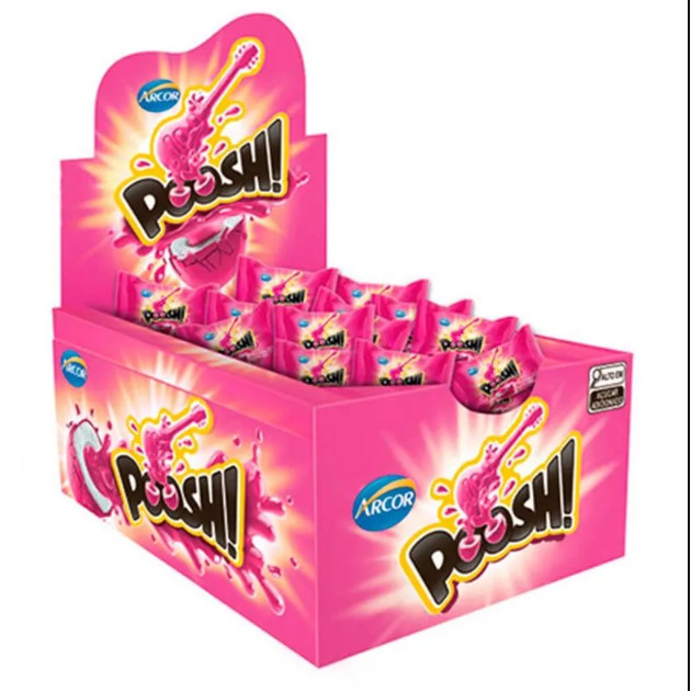 Chiclete Poosh Tutti Frutti Com 40 Unidades De 5g Chiclete Poosh Tutti Frutti Com 40 Unidades De 5g