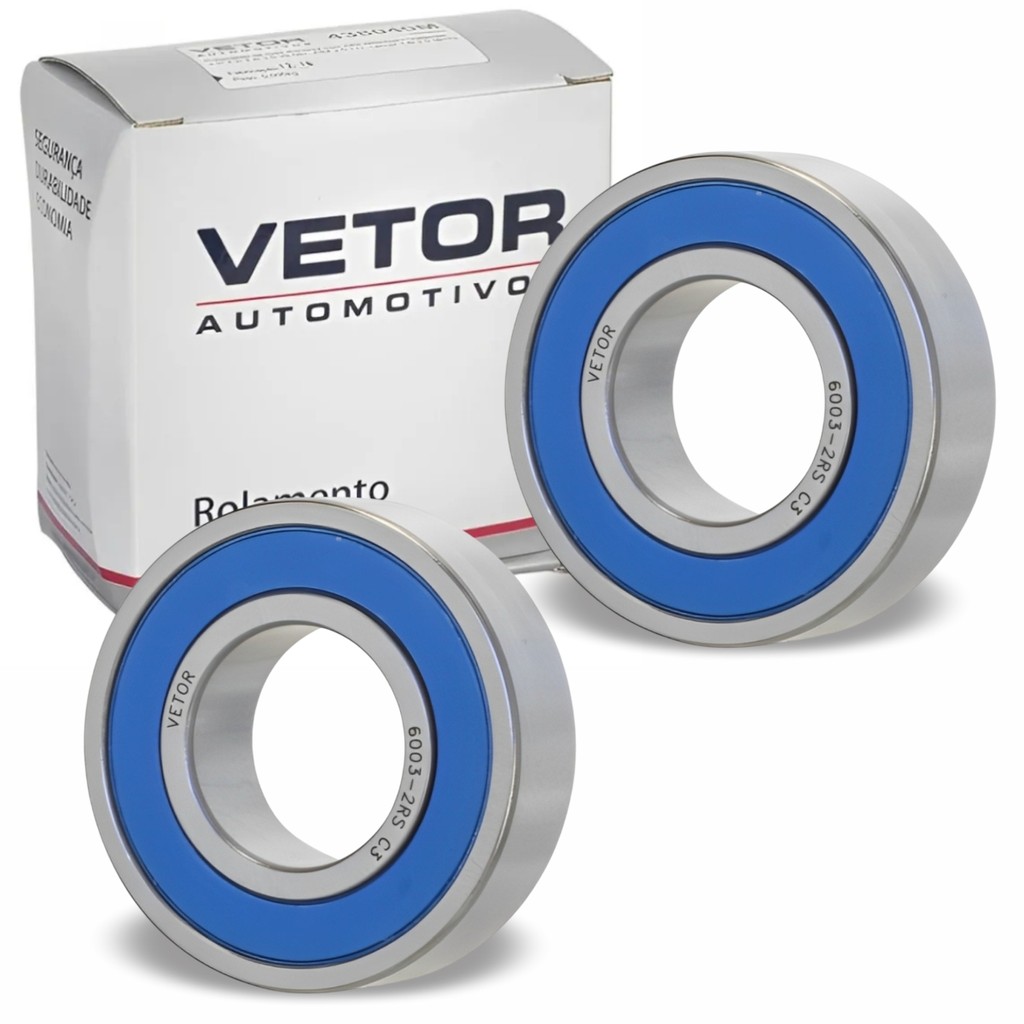 02 Rolamento de Esfera Aço Dupla Vedação Vetor 6003 2rs Motos Xt600 1993/2005 Fazer 250 2006/2017 02 Rolamento de Esfera Aço Dupla Vedação Vetor 6003 2rs Motos Xt600 1993/2005 Fazer 250 2006/2017