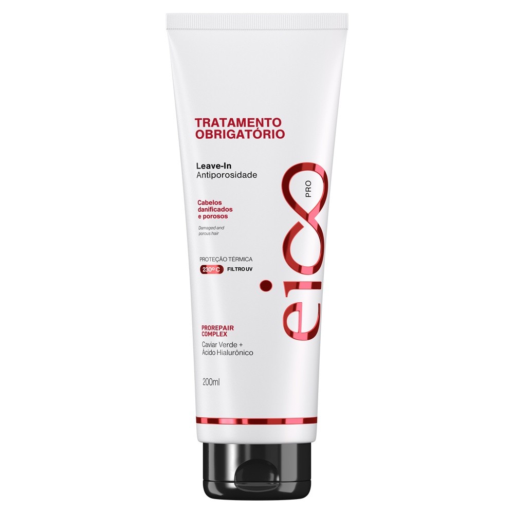 Eico Professional Leave-in Tratamento Obrigatório Proteção Térmica Filtro Solar 200ml Eico Professional Leave-in Tratamento Obrigatório Proteção Térmica Filtro Solar 200ml