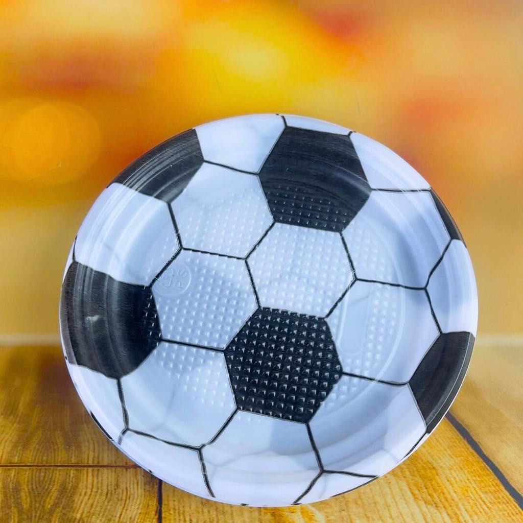 100 PRATO SOBREMESA FESTA FUTEBOL BRANCO 15cm 100 PRATO SOBREMESA FESTA FUTEBOL BRANCO 15cm