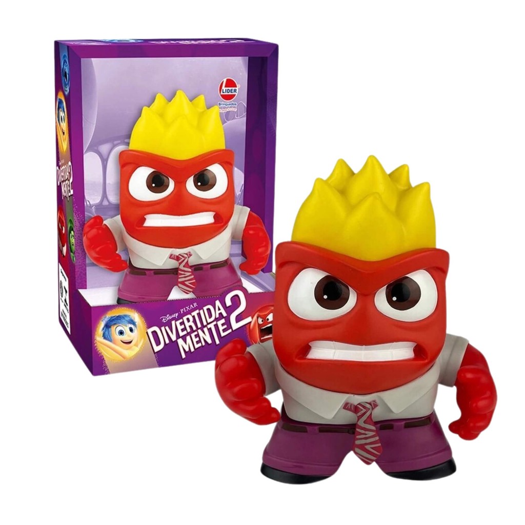 Boneco Divertidamente 2 Raiva Vinil Lider – 3700 Boneco Divertidamente 2 Raiva Vinil Lider – 3700