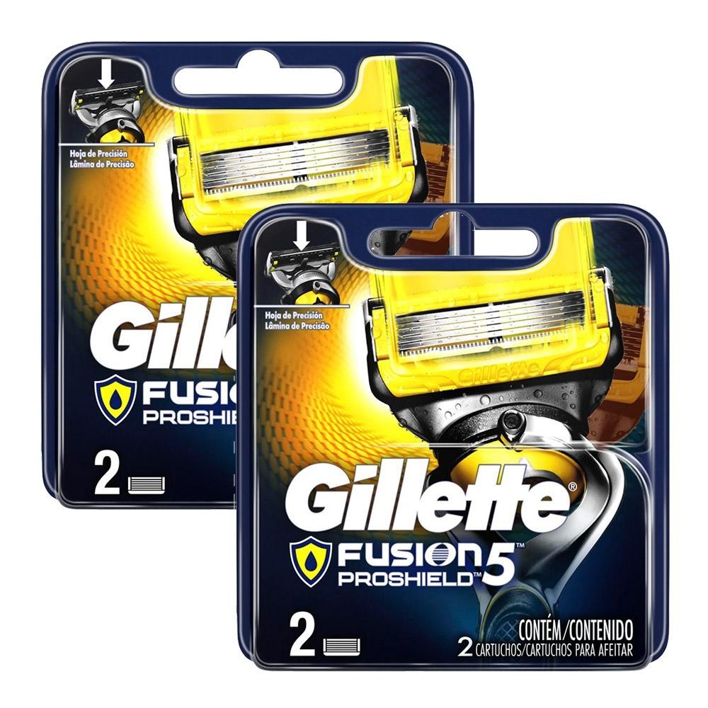 Kit Cargas Gillette Fusion Proshield 4 unidades