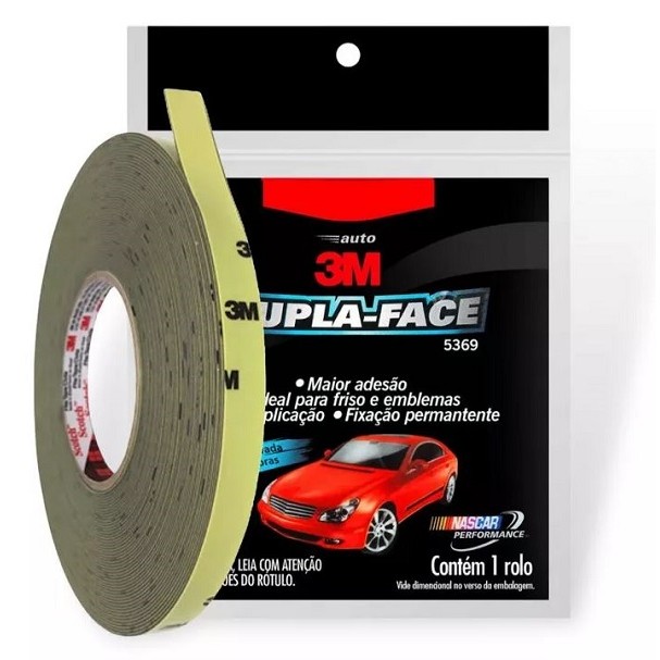 Fita Dupla Face 3M Automotiva de Espuma 5369 6MM X 20M Fita Dupla Face 3M Automotiva de Espuma 5369 6MM X 20M