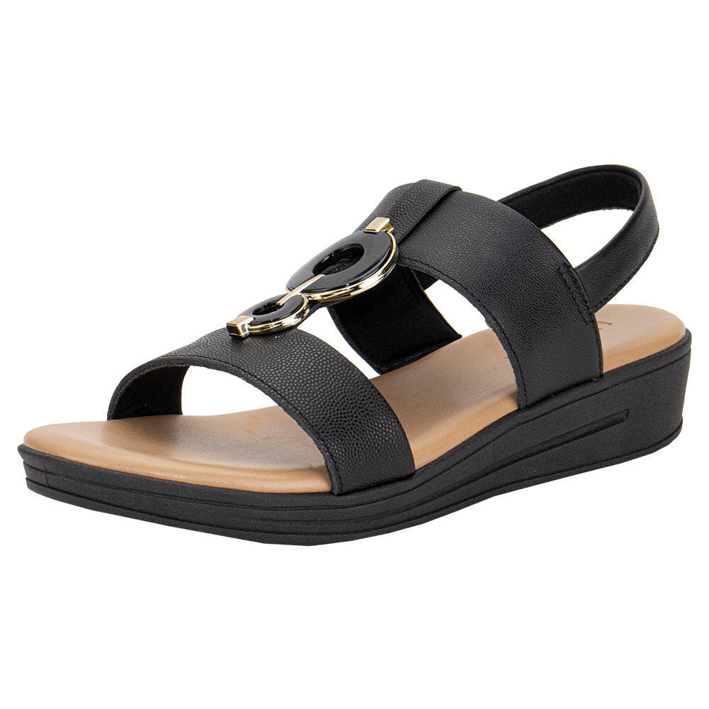 Sandália Feminina Anabela Usaflex Mm0705 Sandália Feminina Anabela Usaflex Mm0705