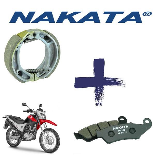 Pastilha De Freio Dianteira + Traseira Honda Nxr 150 Bros Esd 2003 a 2015 Pastilha De Freio Dianteira + Traseira Honda Nxr 150 Bros Esd 2003 a 2015