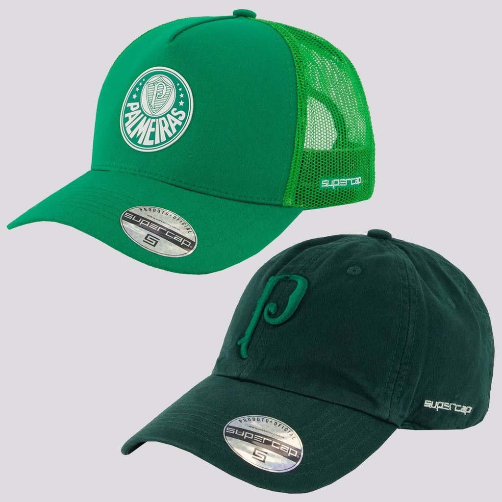 Kit Palmeiras 2 Bonés Americanos Kit Palmeiras 2 Bonés Americanos - Oferta na Shopee