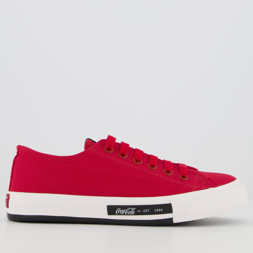 Tênis Coca Cola Daytona Feminino Vermelho Tênis Coca Cola Daytona Feminino Vermelho