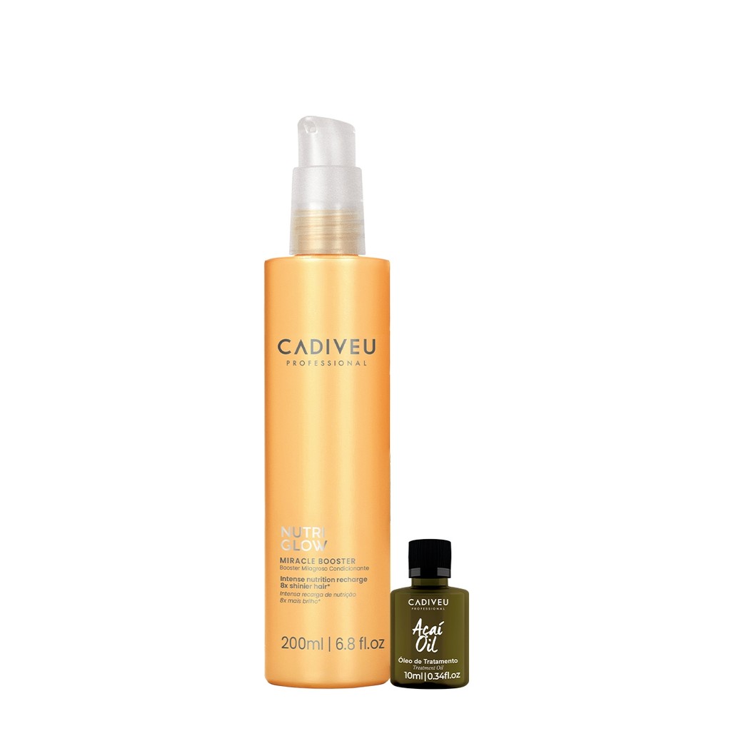 Kit Cadiveu Professional Nutri Glow Booster Fluído de Pré Tratamento e Açaí Oil (2 produtos) Kit Cadiveu Professional Nutri Glow Booster Fluído de Pré Tratamento e Açaí Oil (2 produtos)