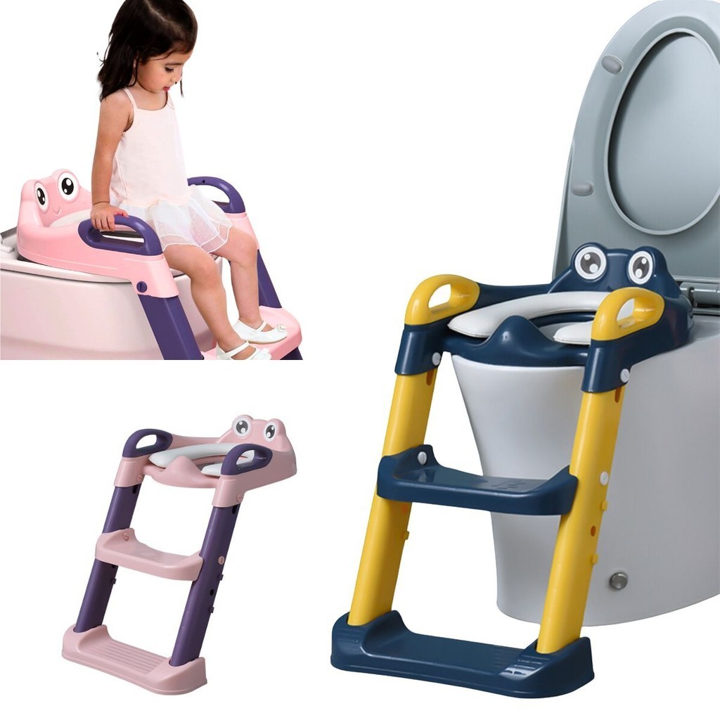 Assento Redutor Infantil Dobrável C/ Escada Mcfrog Maxi Baby Assento Redutor Infantil Dobrável C/ Escada Mcfrog Maxi Baby