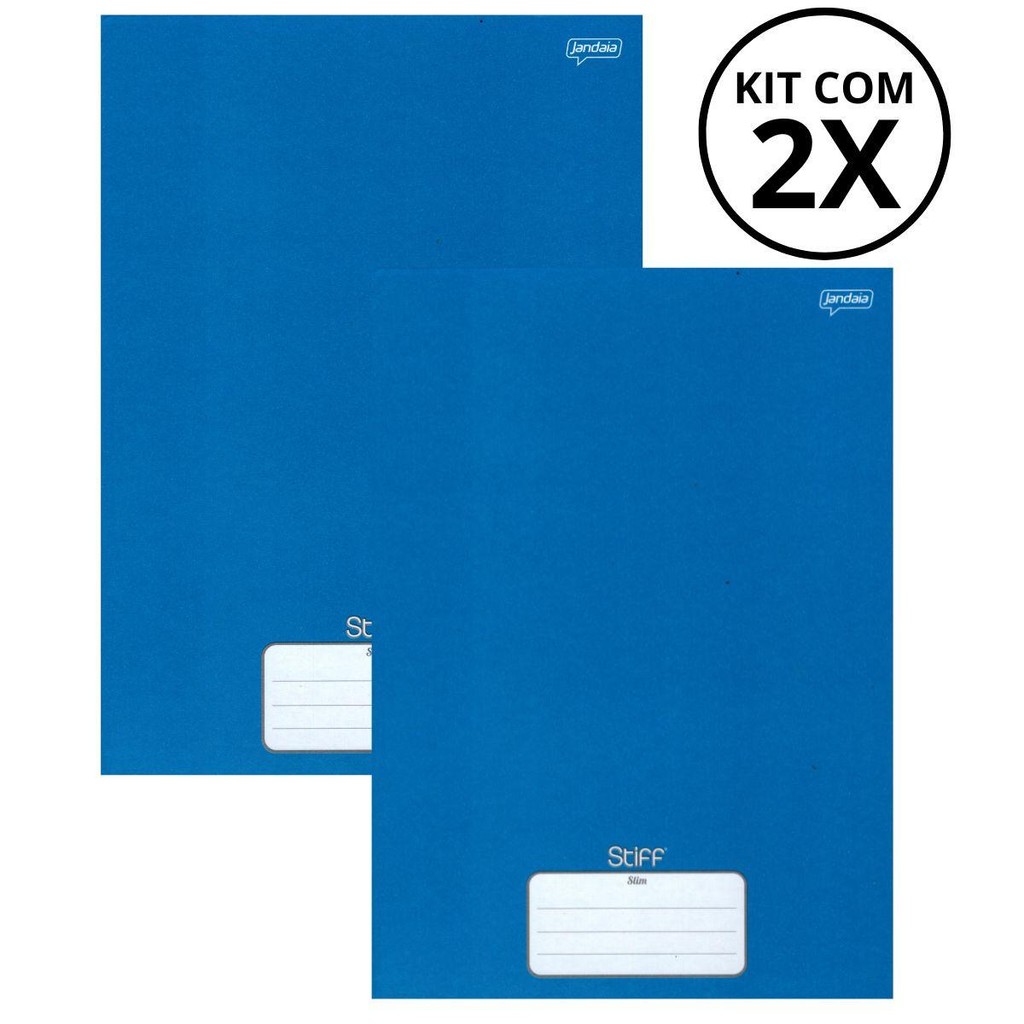 Kit Com 2 Caderno Brochura 80 Fls Pautado Capa Dura – Stiff COR:AZUL Kit Com 2 Caderno Brochura 80 Fls Pautado Capa Dura – Stiff COR:AZUL