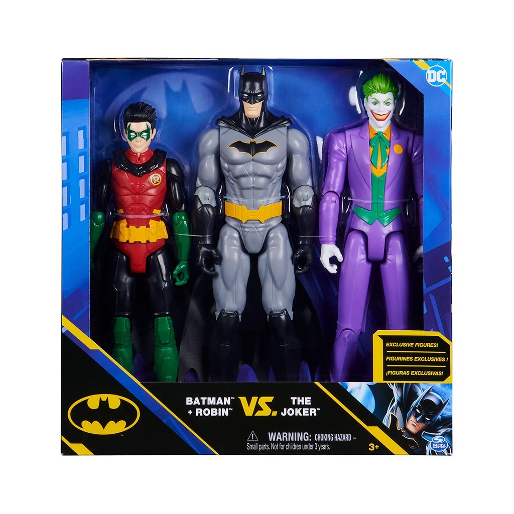 3 Bonecos Robin, Batman e Coringa De 30Cm – Dc 3 Bonecos Robin, Batman e Coringa De 30Cm – Dc